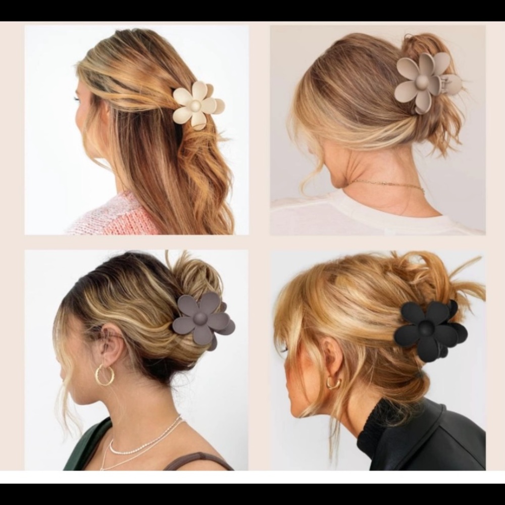 NWT 12 pack Large Hair Claw Clips (4 of each clip) fabulous!